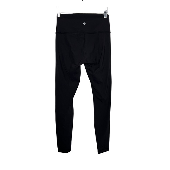 Lululemon Pants - Lululemon Black High Rise Full Length Yoga‎ Leggings Size 6 Activewear Workout